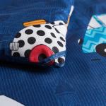 Navy Toddler Bedding Set with Cars Theme