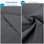 Soft Dark Grey Microfiber Pillow Shams Set of 2