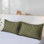 Beige Boho Tufted Pillow Shams Set of 2