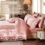 Silky Pink 8-Piece King Comforter Set