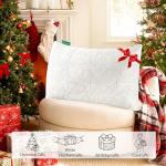 BETU Cooling Pillow Queen Size, Shredded Memory Foam Cool Pillow for Hot Sleepers, Adjustable Firm Soft Support Bed Pillows Perfect for Back Neck Pain and Side Sleeping with Pillow Case Cover, White