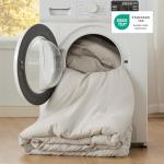 Bedsure Queen Comforter Set in Beige, 3 Pieces