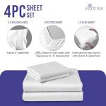 Luxury 100% Cotton Queen Sheet Set – White