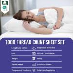 Luxury 100% Cotton Queen Sheet Set – White