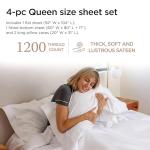 Luxury Supima Cotton Queen Sheet Set, 1200 TC