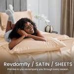 Luxury Gold Satin Full Sheet Set (4 Pcs)