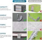 3-Pack Foldable Storage Bags for Bedding, 90L