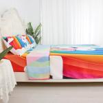 Twin Rainbow Unicorn Bedding Set for Kids