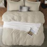 Bedsure California King Linen Duvet Cover Set