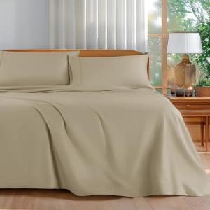Luxury 100% Cotton Queen Bed Sheet Set