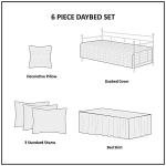 Madison Park Quebec Seafoam Daybed Set, 6 Pieces