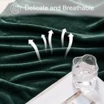 Exclusivo Mezcla Extra Large Fleece Throw Blanket for Couch, Sofa, 300GSM Super Soft and Warm Blankets, Forest Green Throw All Season Use, Cozy, Plush, Lightweight, 50x70 Inches