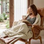 Bedsure 100% Cotton Muslin Blankets for Adults Large Throw 50x70 Inches - 4-Layer Breathable and Lightweight, Soft Boho Gauze Muslin Cotton Blanket for Couch Decor Travel Summer, Linen Beige