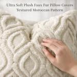 Soft Beige Throw Pillow Covers - Set of 2