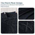 JOLLYVOGUE 7-Piece Queen Comforter Bed Set - Black