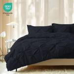 JOLLYVOGUE 7-Piece Queen Comforter Bed Set - Black