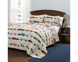 Race Car Kids' Reversible Quilt Bed Set