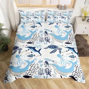 Erosebridal Ocean Theme Turtle Twin Bedding Set