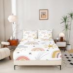 Erosebridal Rainbow Sheet Set for Kids' Beds