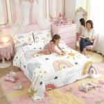 Erosebridal Rainbow Comforter Set for Kids