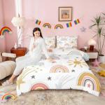 Erosebridal Rainbow Comforter Set for Kids