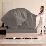 THXSILK Silk Sheet Set 4Pcs, 6A+ Top 100% Natural Mulberry Silk Bed Sheets, Breathable Cooling Luxury Bedding Sets Ultra Soft Durable, 1 Fitted Sheet, 1 Flat Sheet and 2 Pillow Shams (King, Charcoal)