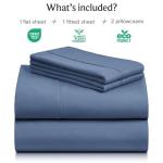 LuxClub 6 PC Queen Luxury Cooling Sheet Set