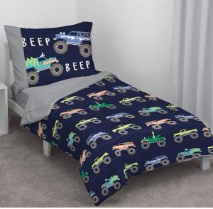 CARTERS Monster Truck 4 Piece Toddler Bed Set