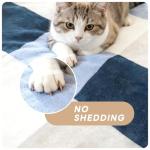 Reversible Sherpa Fleece Throw Blanket - Grey/Blue 60"x80