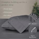 Luxury Dark Grey 500 TC Queen Sheet Set