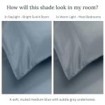 Luxury Egyptian Cotton Cal King Bed Set - Blue