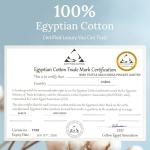 Luxury Egyptian Cotton Cal King Bed Set - Blue