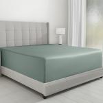 Luxury King Fitted Sheet – 100% Cotton, Sage Green