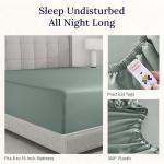 Luxury King Fitted Sheet – 100% Cotton, Sage Green