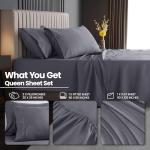 Luxury Microfiber Queen Bed Sheet Set with Pockets