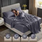 Luxury Microfiber Queen Bed Sheet Set with Pockets