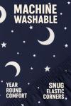 Navy Constellation Print Twin Sheet Set