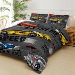 Race Car Twin Comforter Set for Boys