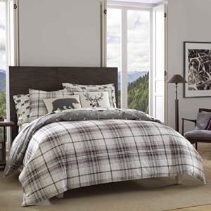 Eddie Bauer Queen Reversible Plaid Duvet Set