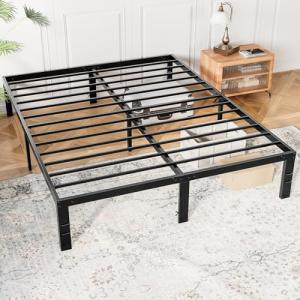 Full Size Metal Bed Frame with Storage Space