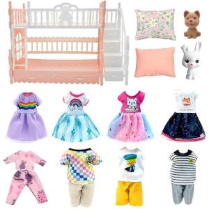 Doll Clothes and Accessories Set for 5.3" Dolls