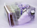 5 Clear Vinyl Zippered Storage Bags for Bedding