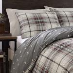 Eddie Bauer Queen Reversible Plaid Duvet Set