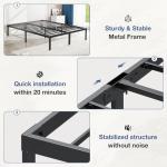 Full Size Metal Bed Frame with Storage Space