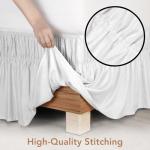 Queen Microfiber Bed Ruffle - Easy Wrap Around