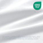 FreshCulture Queen Bed Skirt - Elastic Fit, White