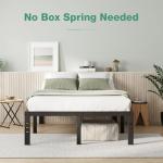 Novilla Queen Metal Bed Frame with Storage Space