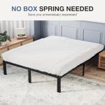 Full Size Metal Bed Frame with Storage Space