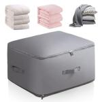 Space-Saving Compression Organizer for Bedding and Blankets
