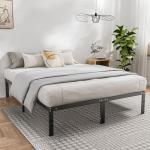 Full Size Metal Bed Frame with Storage Space